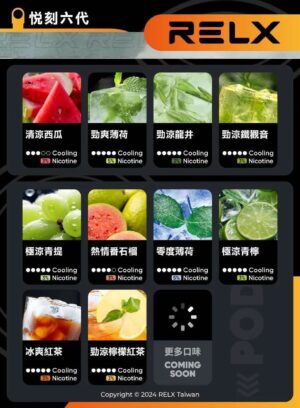 RELX悅刻六代煙彈3顆入 / 不通配 / 就是這5%薄荷完整了我靈魂 / 滿五盒送主機